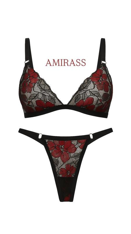 Floral lingerie Луксозен сет с регулатори от две части “Marietta "
