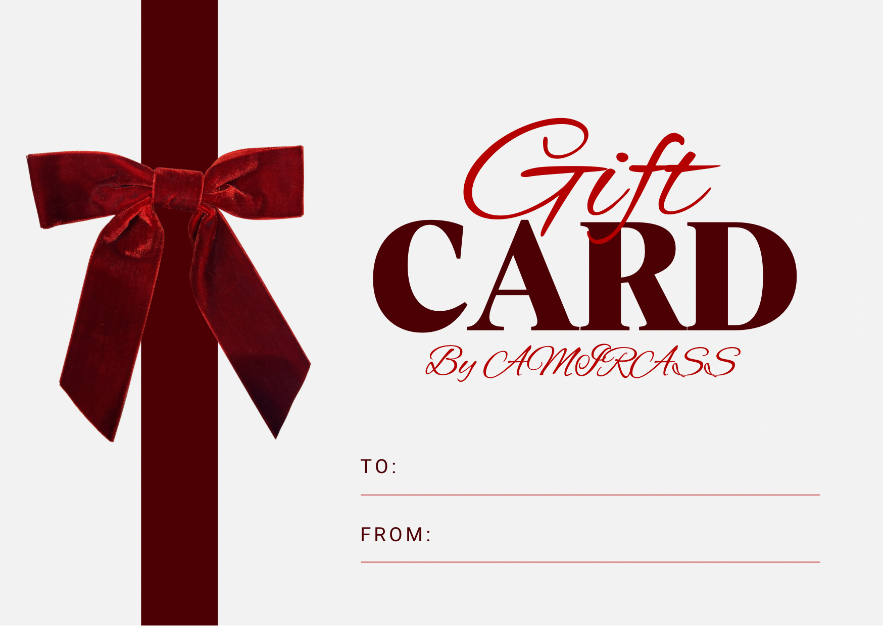 AMIRASS GIFT CARD