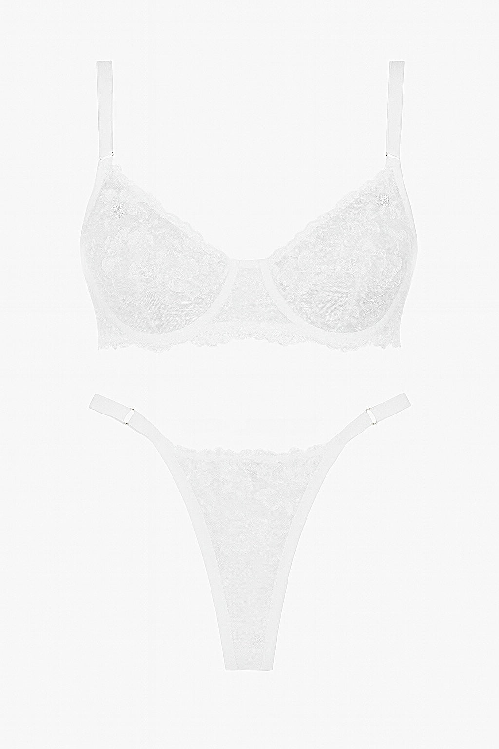 White lingerie Дантелен сет “Christina”